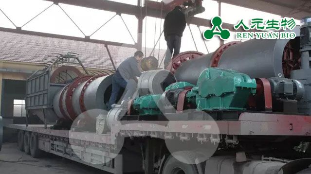 年產量4萬噸生物有機肥設備發(fā)往安裝現(xiàn)場