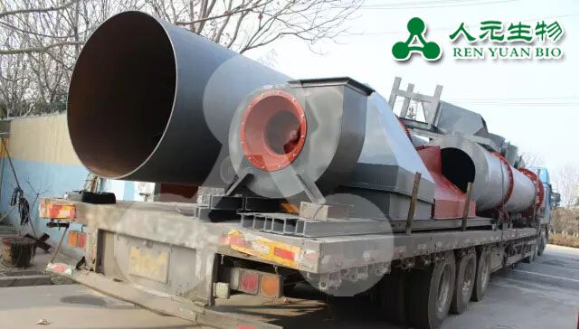 年產量4萬噸生物有機肥設備發(fā)往安裝現(xiàn)場